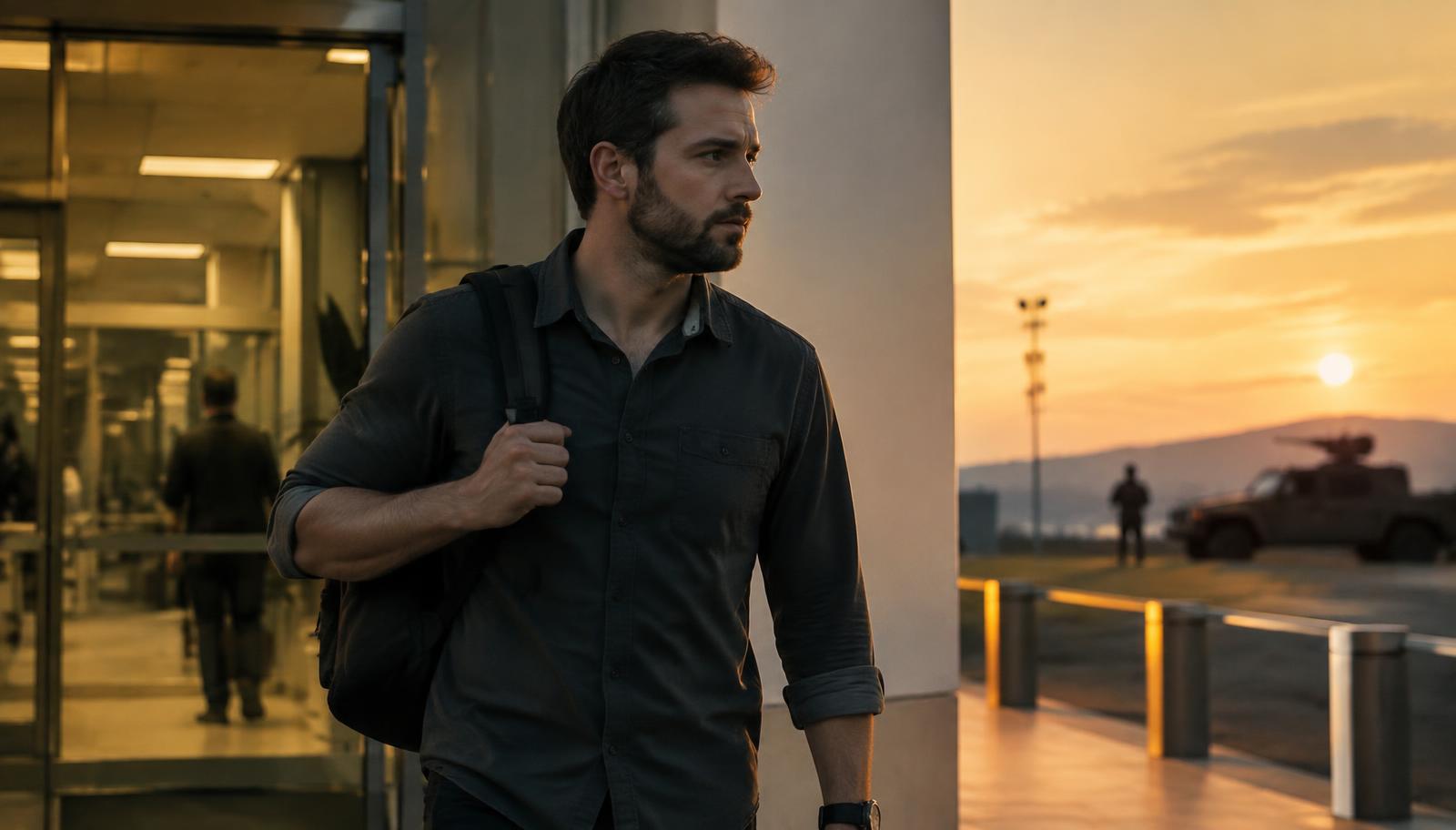 Reservista a sair do trabalho ao fim da tarde